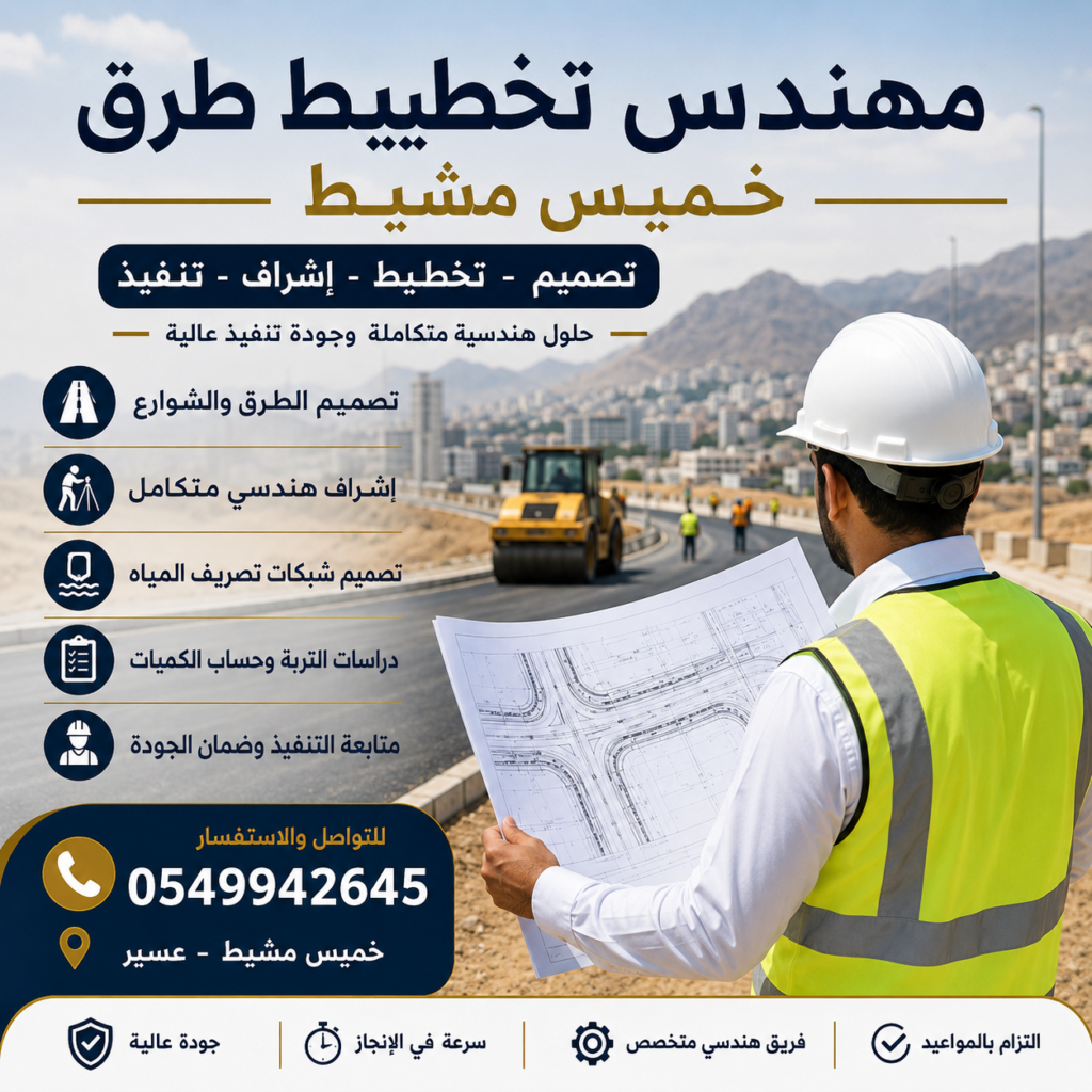 مهندس تخطيط طرق خميس مشيط