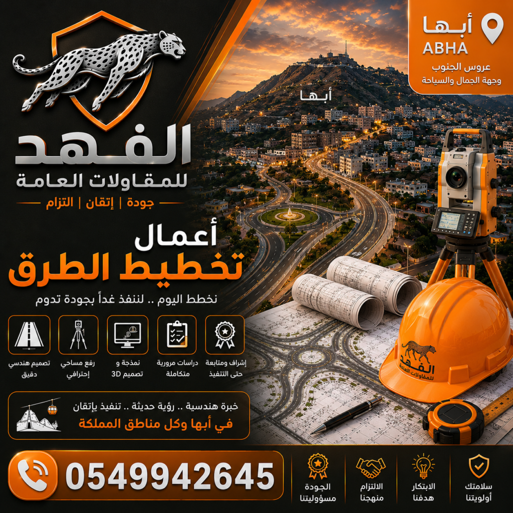 أعمال تخطيط طرق أبها